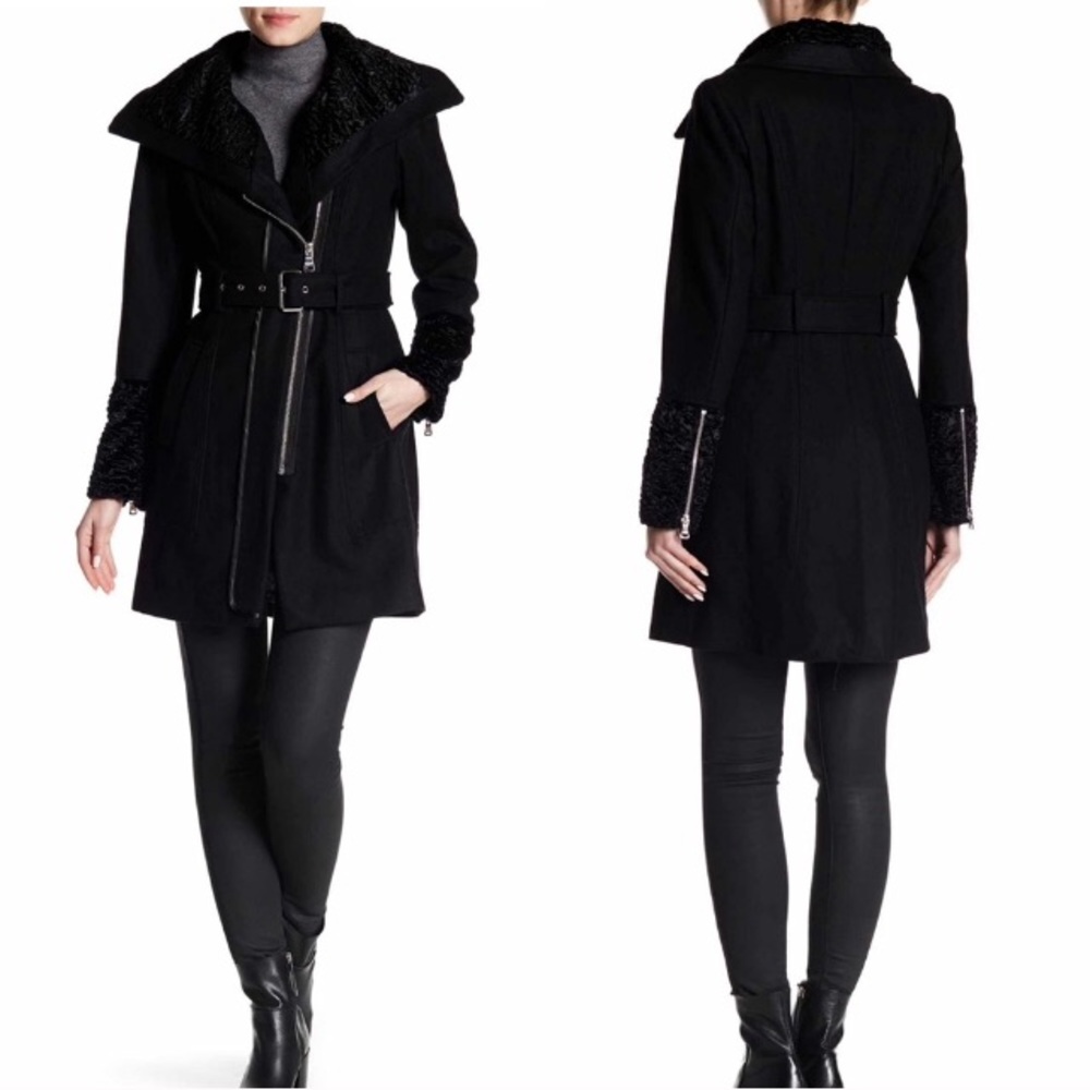 Black GUESS dress peacoat.